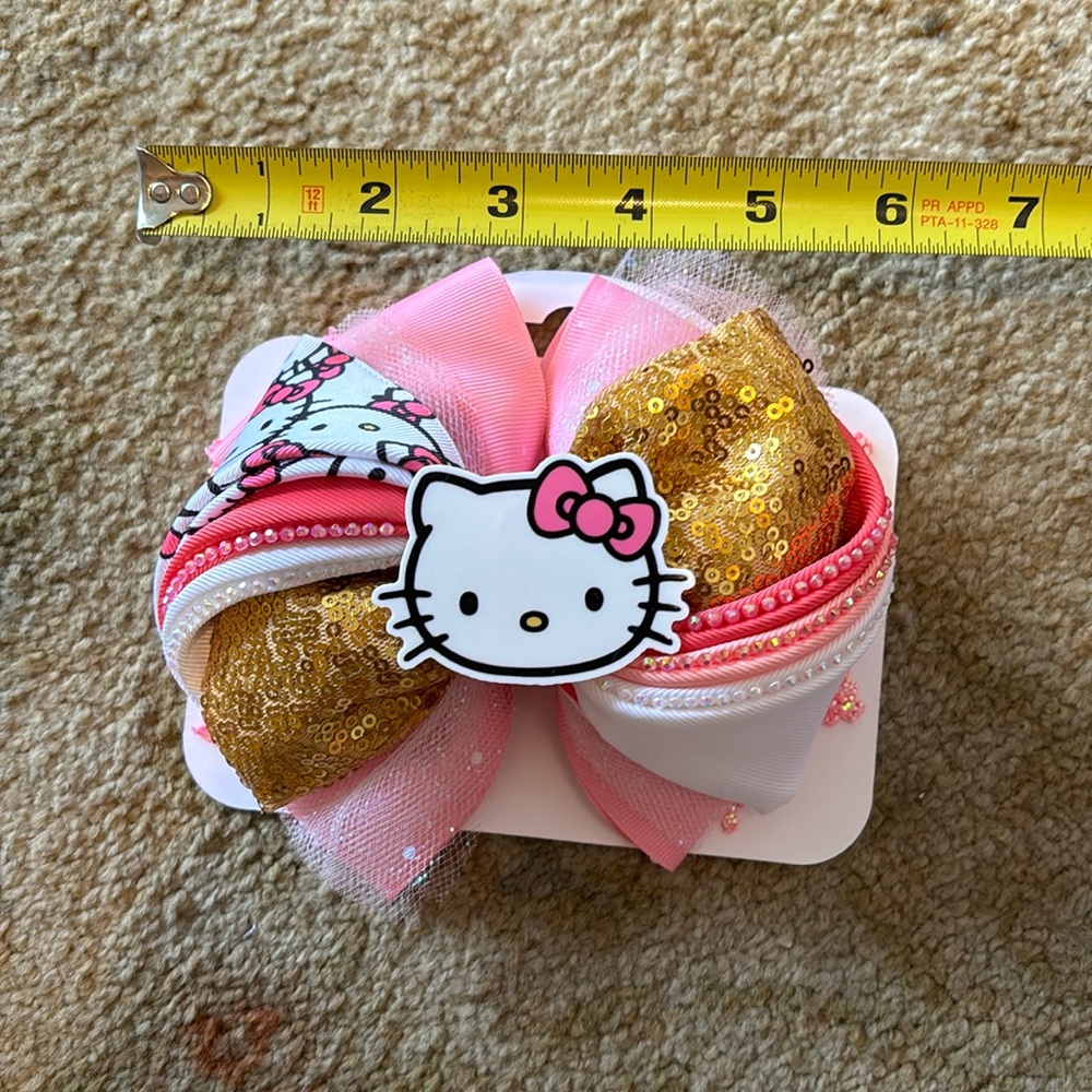 Hello kitty hair bow with clip
